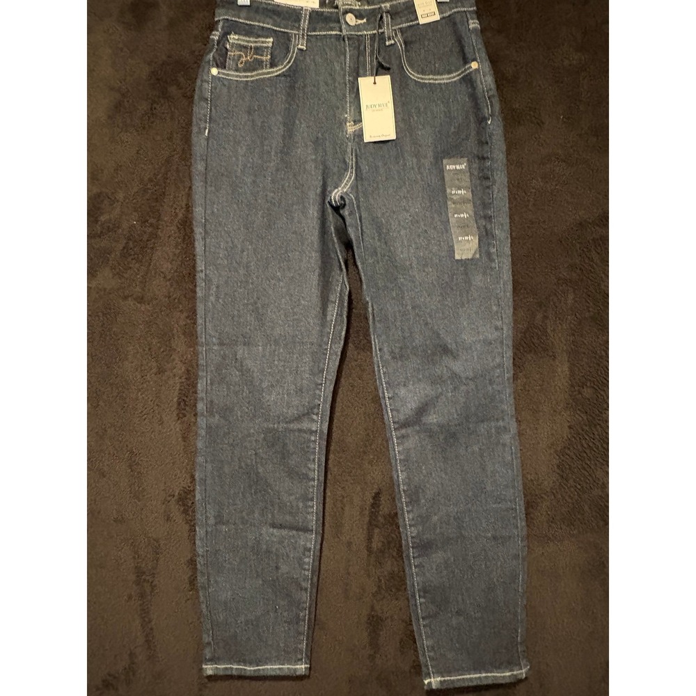 Judy Blue Jeans Womens 27 Mom Jeans Dark Wash High Waist Straight Leg 27